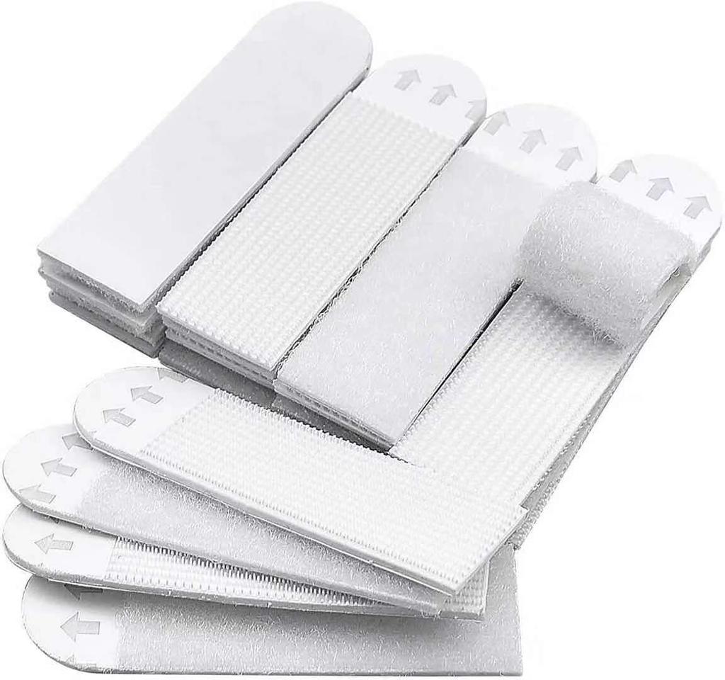 24PCS Home Hanging Strip Decoration Frame Tape Poster Clasp Hooks Picture Frame No Drilling Multipurpose Hook Non-marking Tape