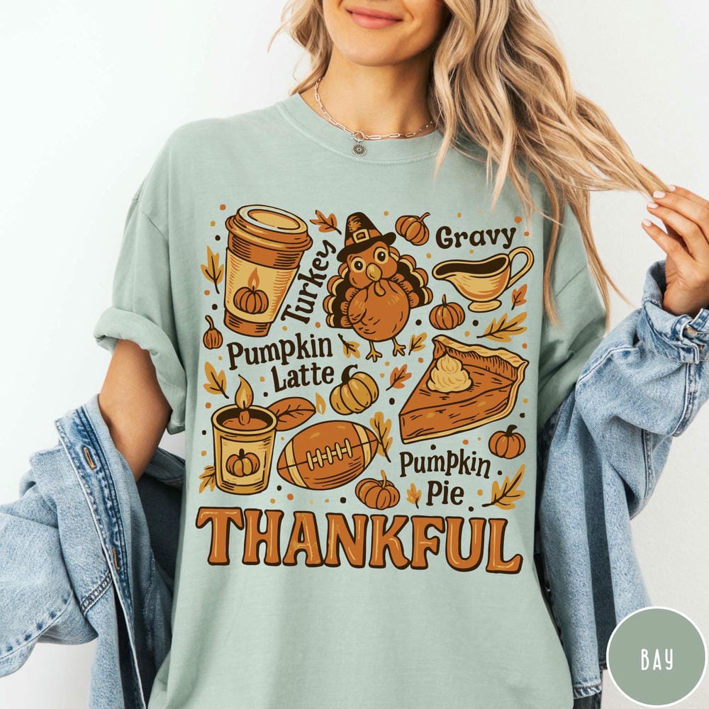 Women Vintage Thanksgiving Comfort Shirt Dark Academia Thanksgiving Fall Graphic TShirt Crewneck Unisex Y2K Top Streetwear