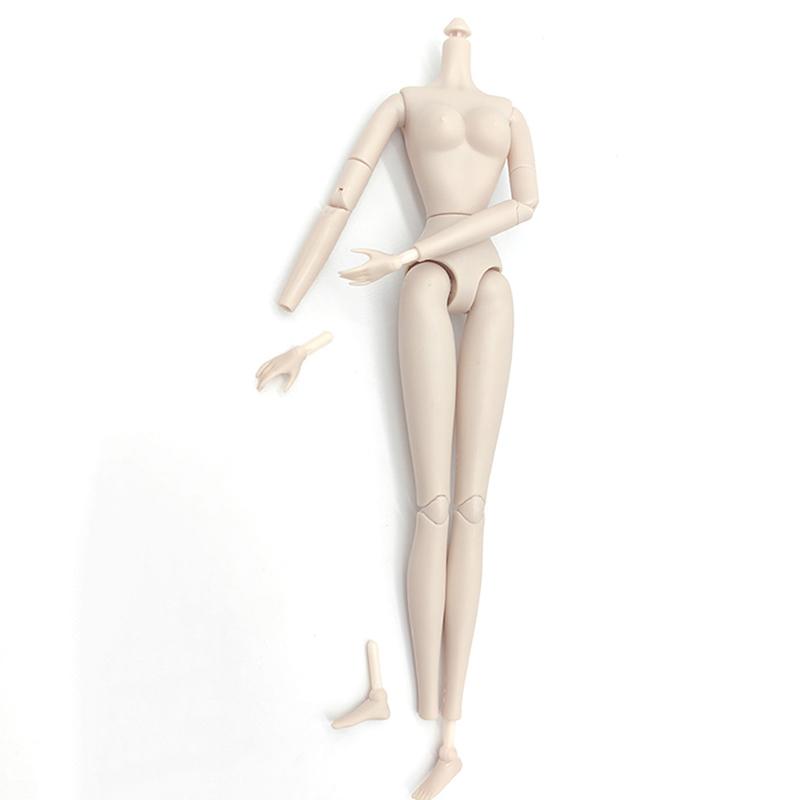1/6 Doll Body Movable Jointed Nude For 30Cm High Jointed Doll Body  White Skin Doll Figure Model For Girl Toys