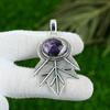 Wedding Gift For Her 925 Silver Natural Chevron Amethyst Gemstone Pendant