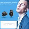 F9 Black ABS Home Office Wireless Headphone Touching Control Digital Display In Ear Stereo Earphone