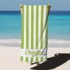 Striped Personalized Name Beach Towels Custom Name Beach Towel Christmas Anniversary Birthday Bach Trip Gift For Family Members