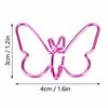 50Pcs Butterfly Shape Novelty Paper Clips Pink Shaped Paper Clips  Thing Accessory