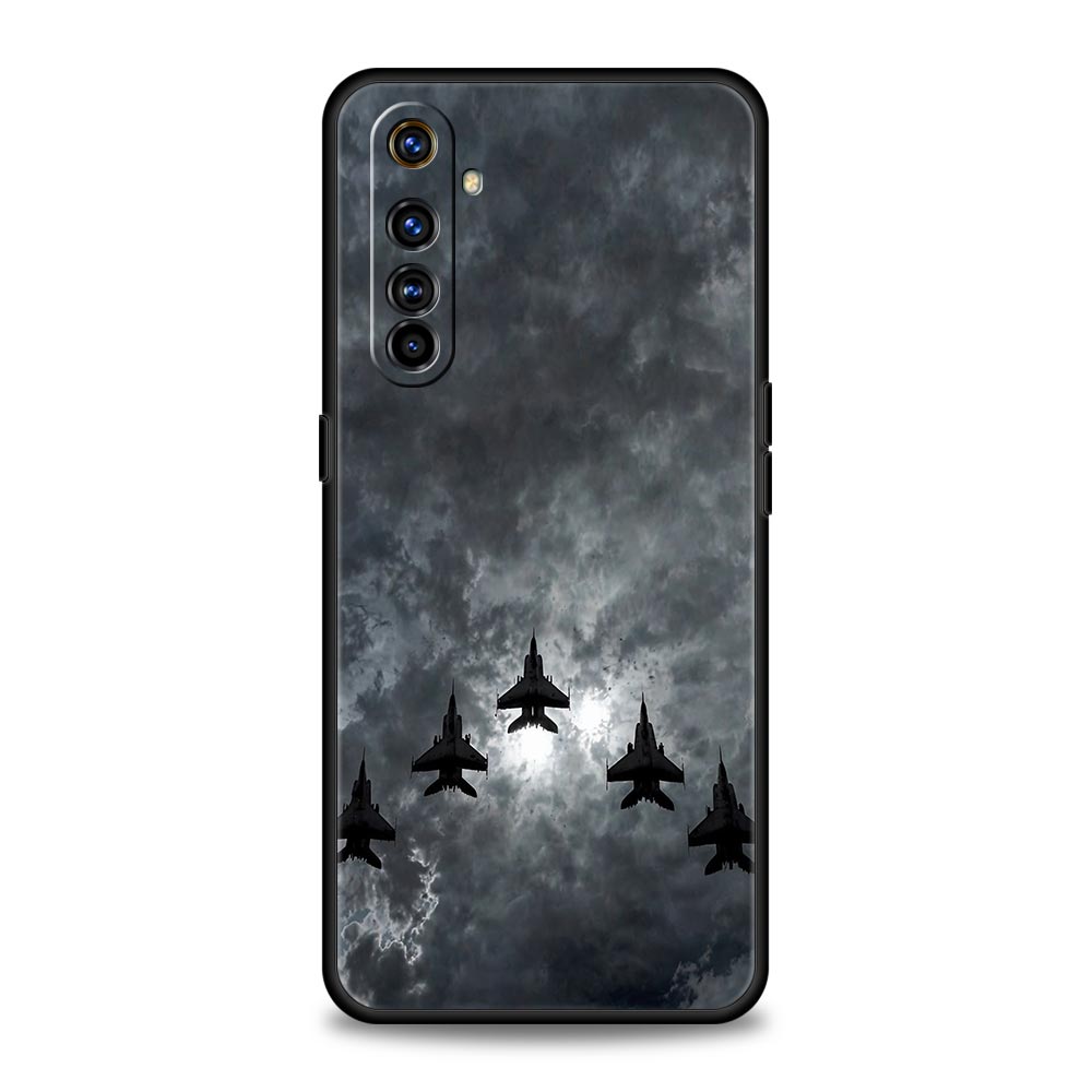 Aircraft Airplane Cool Phone Case For Realme 12 11 10 9 8 5G 7 6 GT5 GT3 GT2 Pro Plus C21 C11 C25 C35 For GT Neo 2 3 3T 5 Cover