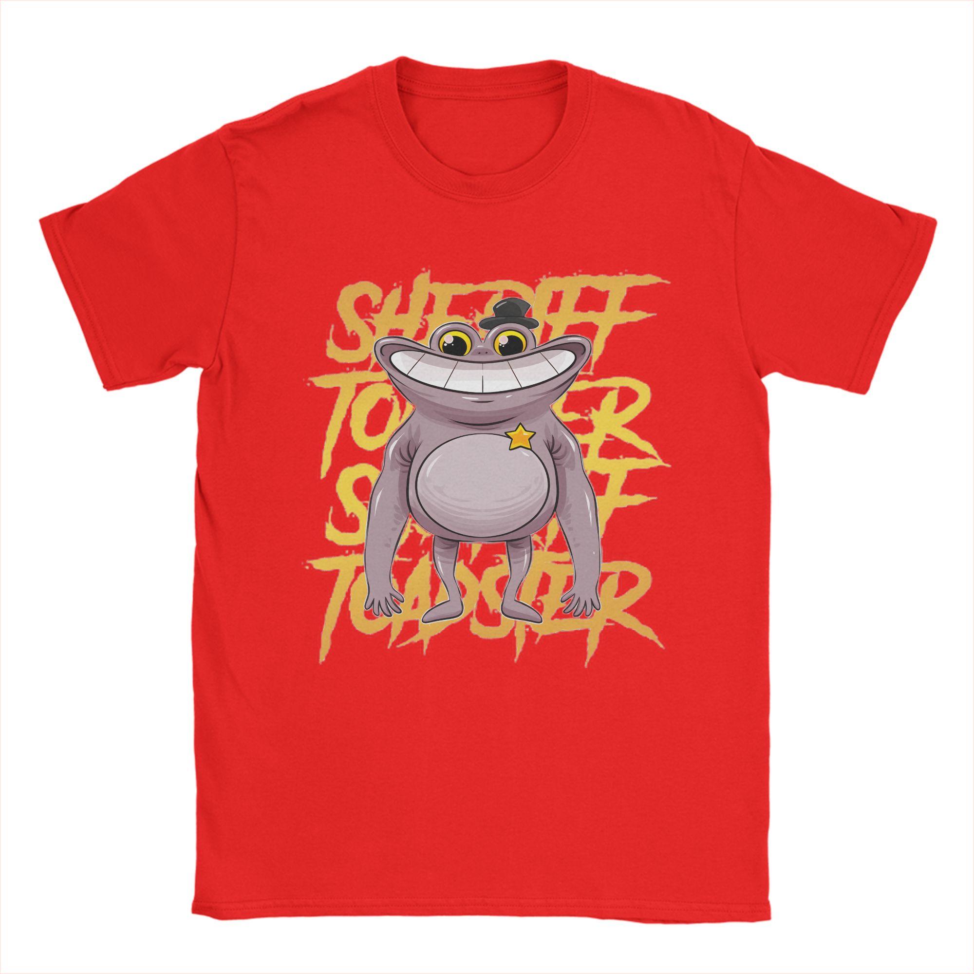 Unisexs Garten of Banban SHERIFF TOADSTER T Shirt Pure Cotton Tops Funny Short Sleeve Crew Neck Tees Big Size TShirt S