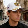 Trendy Baseball Cap With Embroidery Adjustable Strap Design Lightweight Polyester Unisex Sun Protection