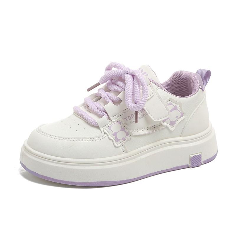 Kids Low-Top Casual Sneakers Boys Girls Soft Rubber Sole Schoolwear