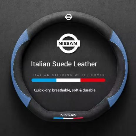 

Car Suede Anti-slip Leather Steering Wheel Cover For Nissan X-Trail Qashqai Sentra Serena Tiida Teana Juke Leaf Micra altima