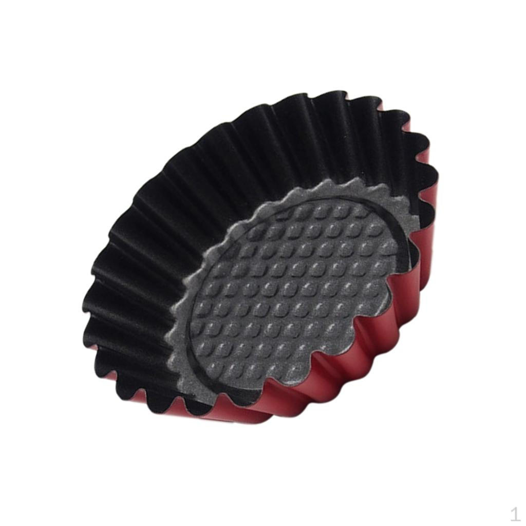 9.8cm Non- Mini Fluted Flan Tart Dish Tin Tray