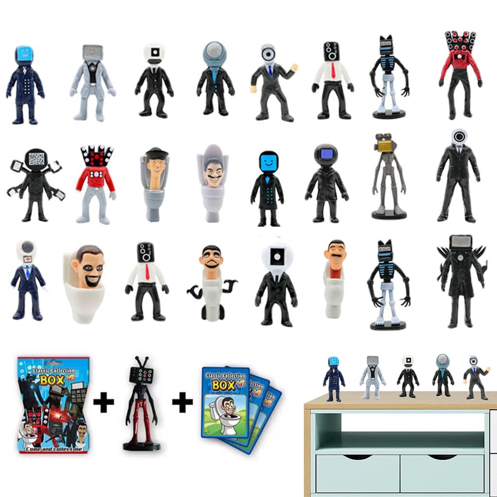24pcs Skibidi Toilet Figures, Skibidi Toilet Action Figure Toys, Skibidi Man Action Figure Toys, Skibidi Toilet Action Figures, Horror Cartoon Movie C