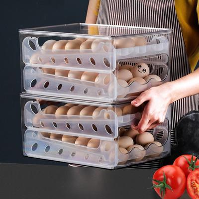 Eierablage für Kühlschrank Spender Automatisch scrollender Aufbewahrungsbehälter Kühlschrank