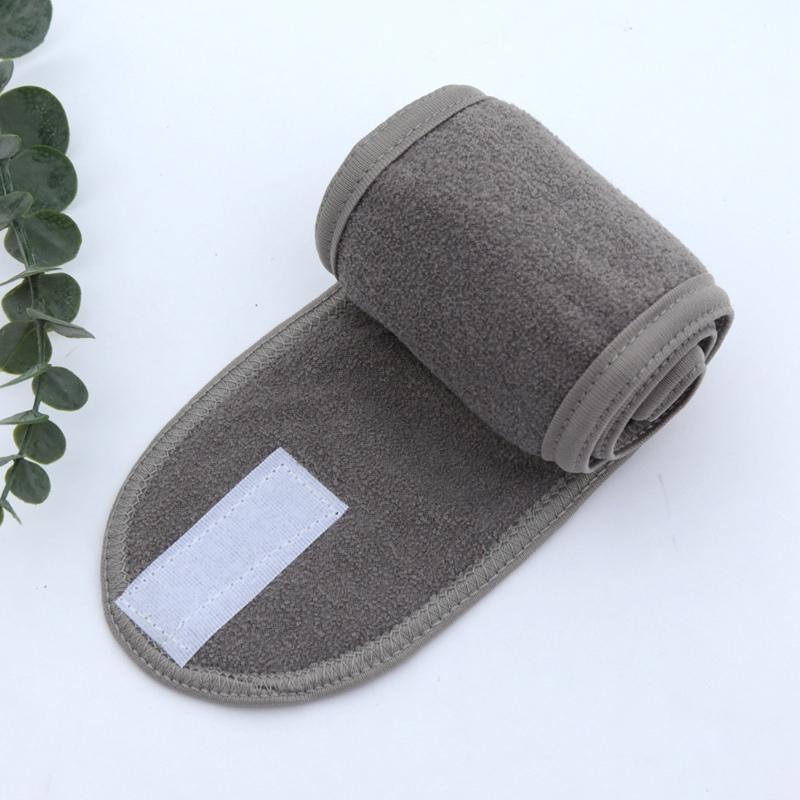 

Женская повязка на голову, регулируемая повязка на голову для СПА-йоги, банная повязка для волос, для умывания лица, мягкая повязка для волос, аксессуары для макияжа серый