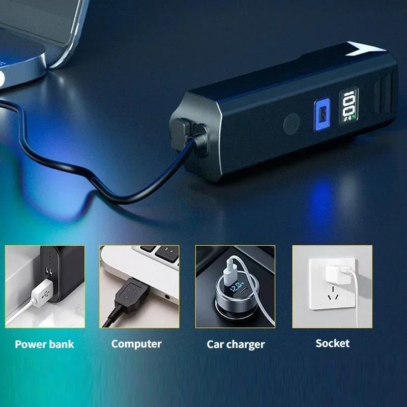 3000Lumen Bicycle Light 2000mAh Bike Headlight Power Bank Flashlight Handlebar USB Charging MTB Road Cycling Highlight
