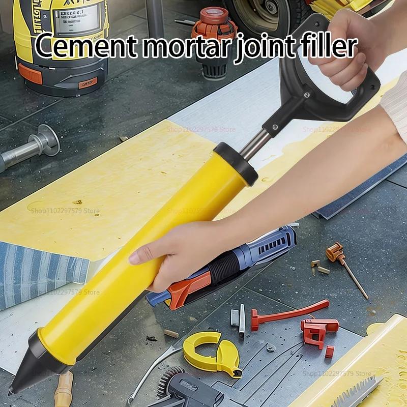 Applicator Caulking Gun With 4 Nozzles Hand Tools Grouting Gun Cement Lime Pump Grouting Mortar Sprayer Grout Filling Tools