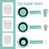 3-Pack BPA-Free Silicone Ice Cube Trays with Lids - Innovative Cylinder Mold for 20oz & 30oz Tumblers - Large Square Ice Makers