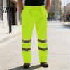 Reißfeste Hose Arbeit Elastischer Bund Reißfestes Gewebe Hohe Sichtbarkeit Warme Hose Doppellagige Reflektoren Sicherheit Strapazierfähige Arbeitskleidung
