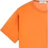Stone Island Knitted Ribbed Crew Neck Short Sleeve T-Shirt Men Tops Orange 781520358-V0073