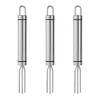 Pack Of 3 Stainless Steel Corn Forks For Easy Grilling And Outdoor Dining, Reusable And Dishwasher Safe