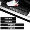 4 Pezzi Adesivi Battitacco in Fibra di Carbonio per Auto Decorazione Protettiva Emblema Auto Per RDESIGN T6 AWD XC60 S80 S60L V40 V60 AWD V90