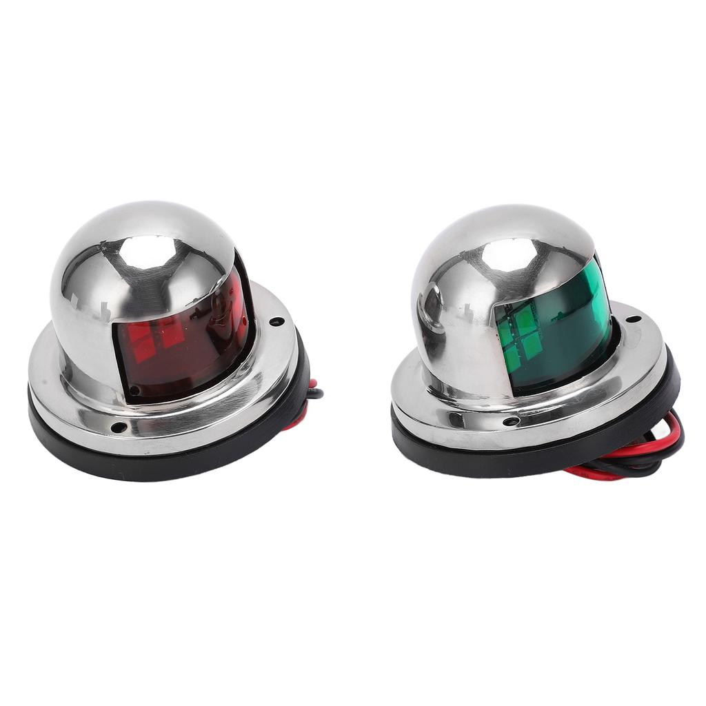 1 Pair Set 12V 24V Red Green Sailing Signal Light Marine Boat LED Bow Navigation Lamp Accessory