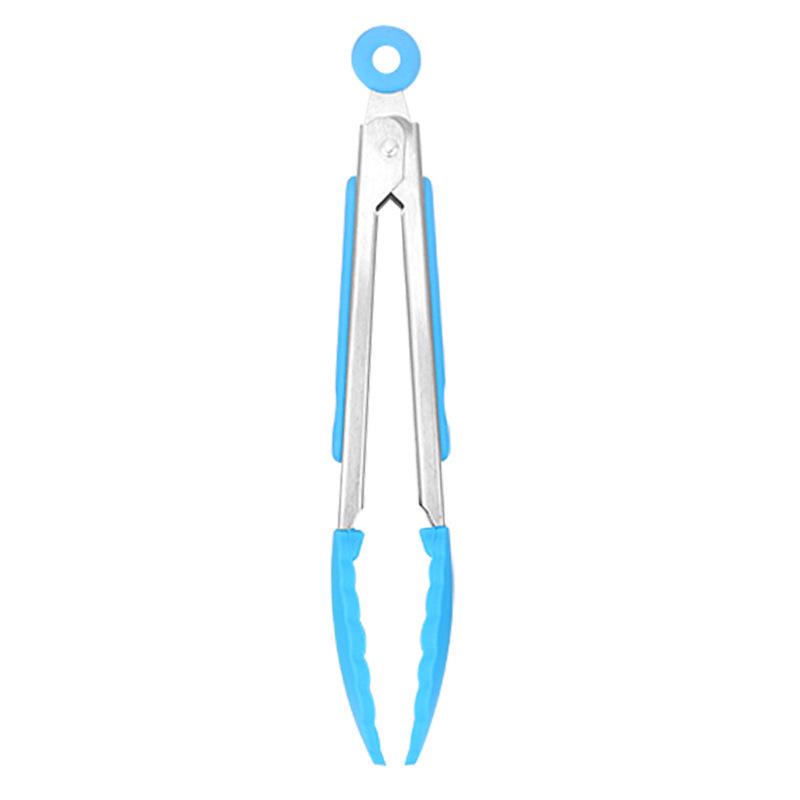 7", 9", 12" High-Temperature Silicone Non-Slip Bread & BBQ Grilling Tongs