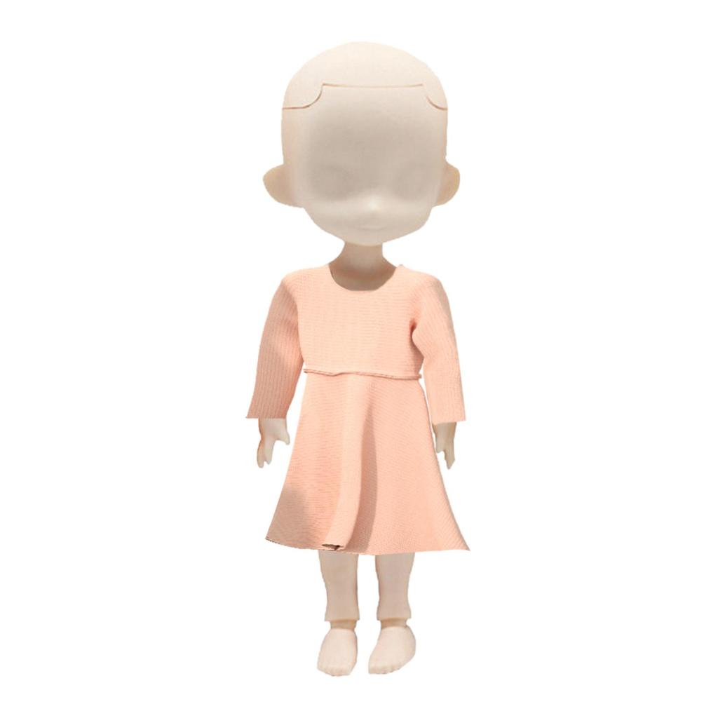 1:12 Flexible Joint Doll Body Model PP Figure Rotatable Nude DIY
