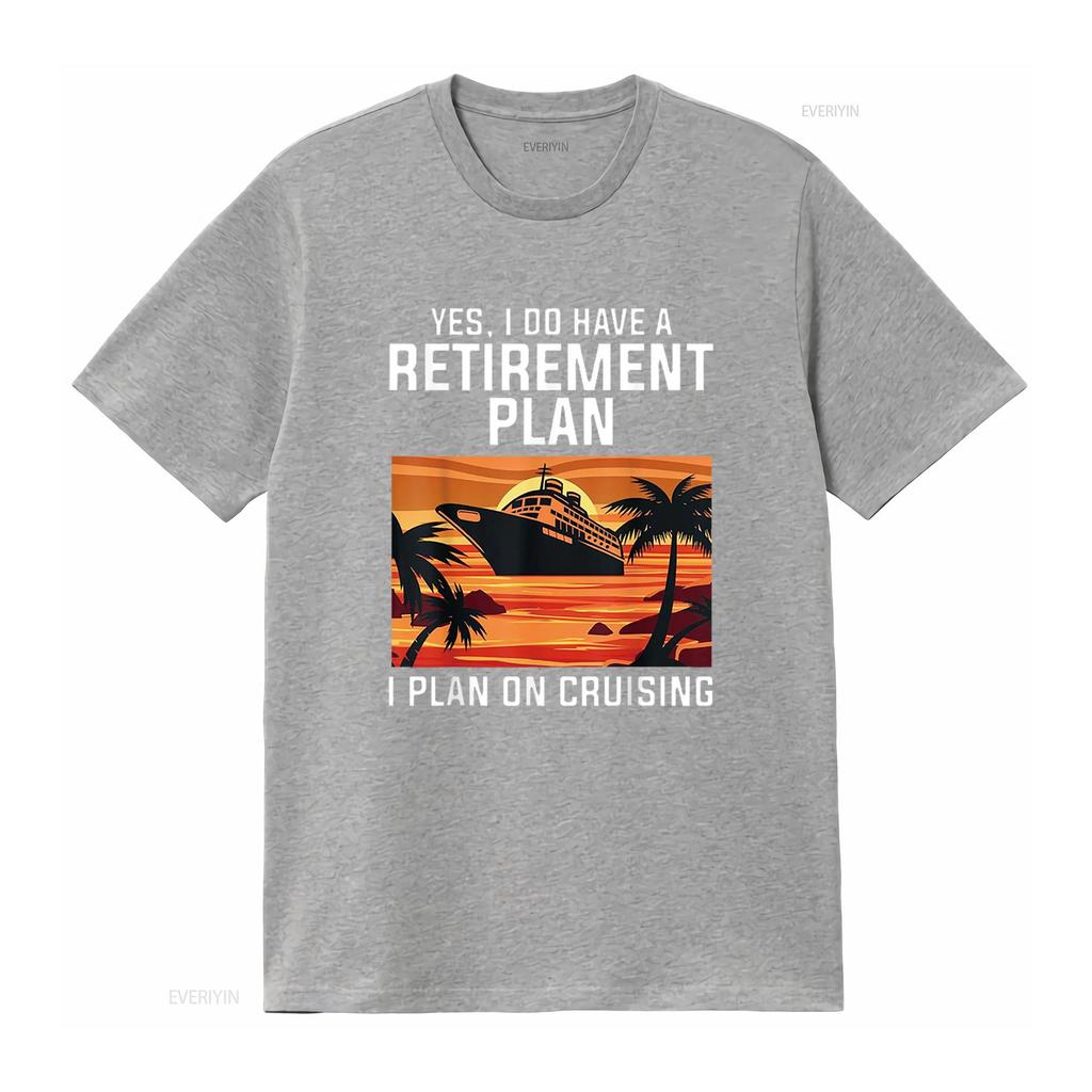 Funny Cruising For Retirement Cruise Ship Vacation T Shirt Black X Large Vintage Washed Comfortable Unisex