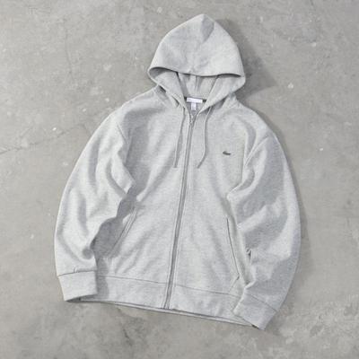 Unisex Klassischer Fischhaus-Logo Reißverschluss Hoodie Sweatshirt