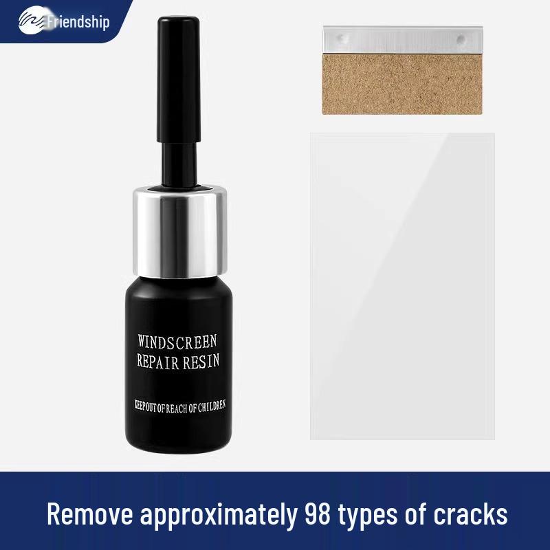 Glass Liquid Repair Glue for Windshield, Window, Mirror & Fish Tank Cracks