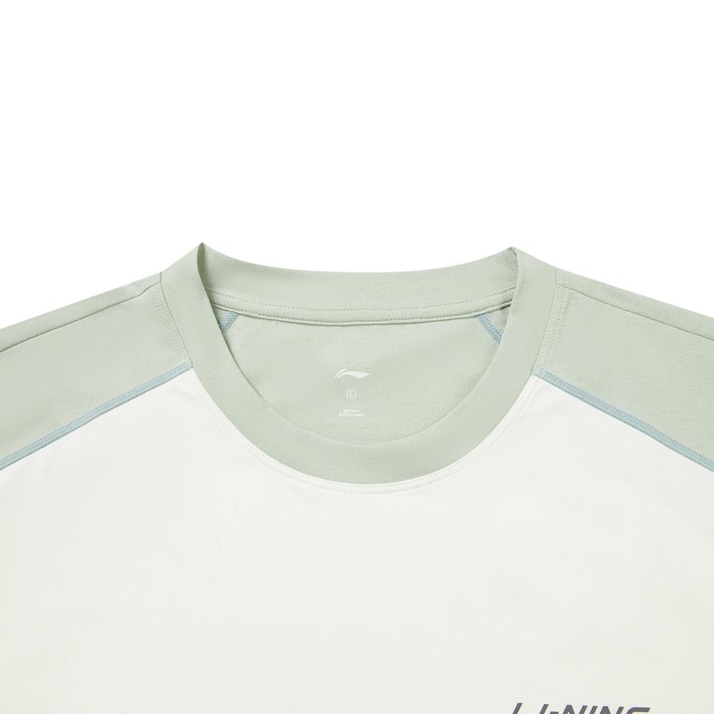 Li Ning Fitness Series Round Neck Pullover Logo Letter Stitching T-Shirt Men Tops ATSW395-8