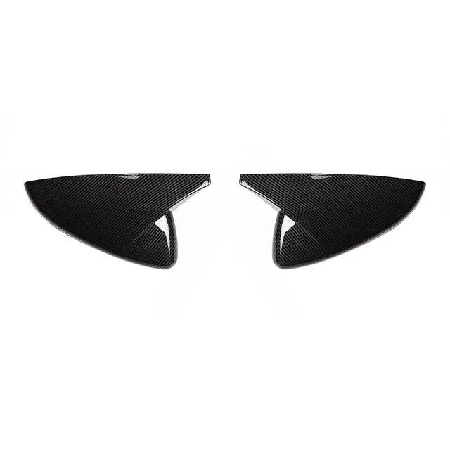For Mazda3 Mazda 3 axela    carbon fiber Car Rear-view Mirror Covers Shell Rearview Mirror Edge Guards Cover