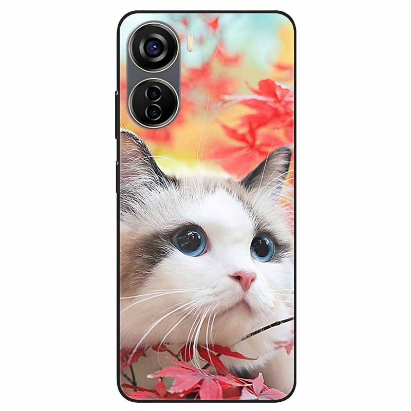 For ZTE Libero 5G IV Case A302 Soft Silicone Lovely Shockproof Cover for ZTE Libero 5G IV TPU Coque Cute Cats Funda Shells 6.6''