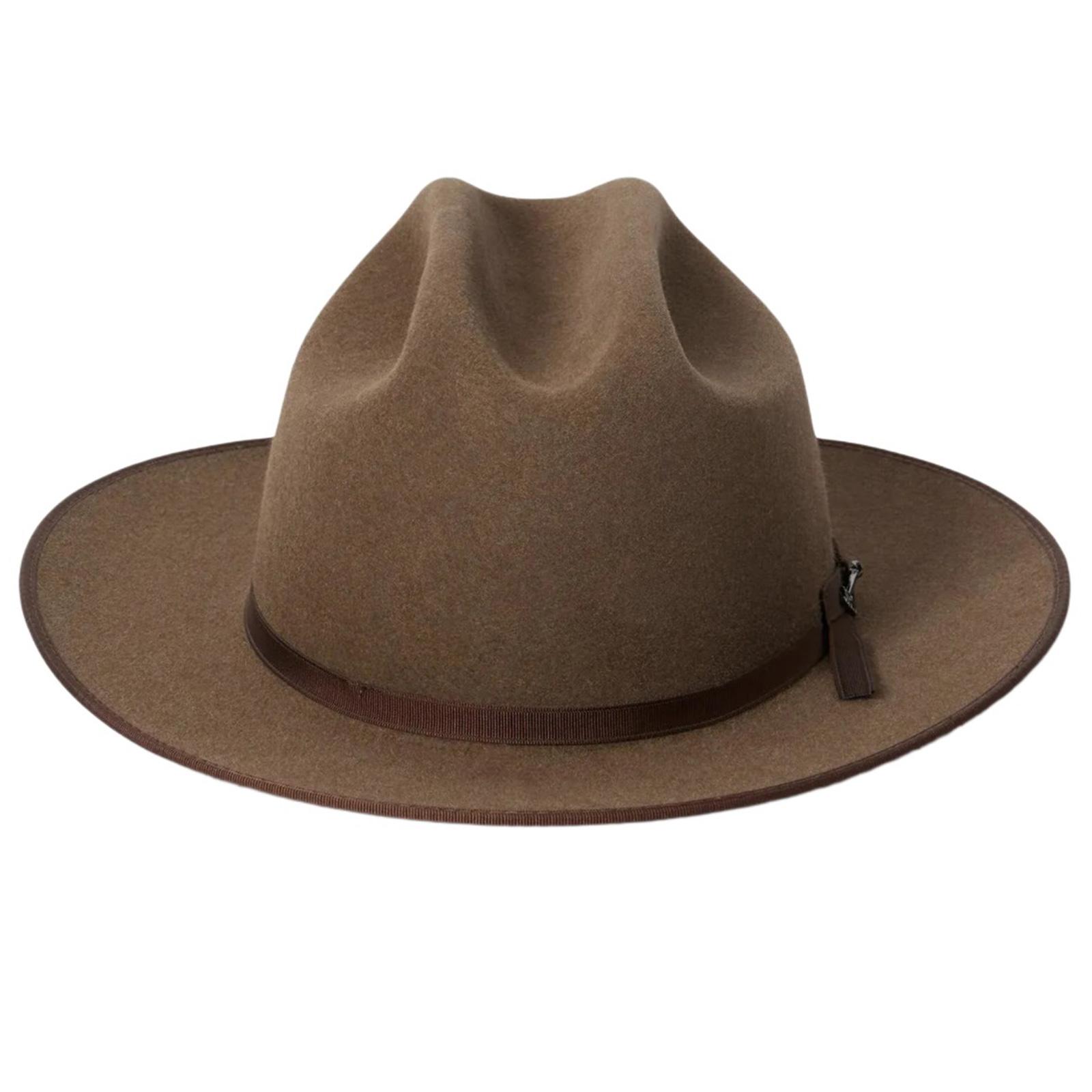 

Ковбойський капелюх для дорослих. Зручний капелюх зі стрічкою у французькому стилі. Фетровий капелюх для дорослих. Фестовий капелюх для офіційних зборів. верблюд