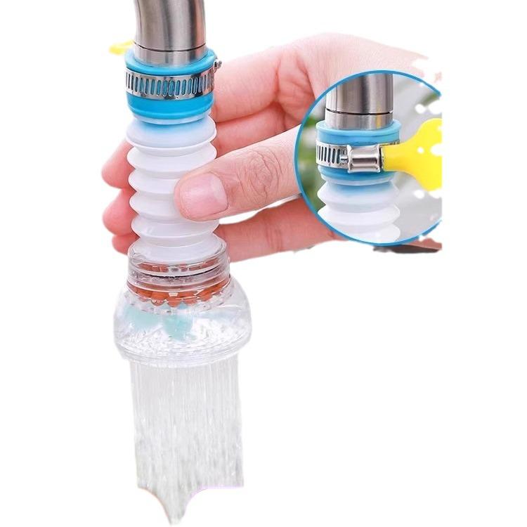 Rotatable Water-Saving Kitchen Faucet Sprayer & Splash Guard Filter