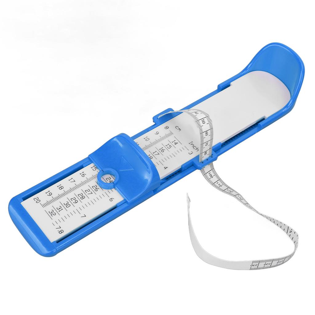 Feet Length Measuring Ruler Multifunction Accurate Shoe Feet Measuring Ruler for Kids Blue