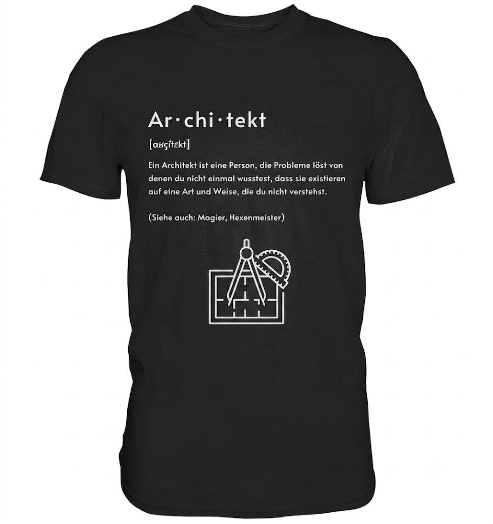 Architect Definition Architecture Phonetic Transcription Black T Shirt XL