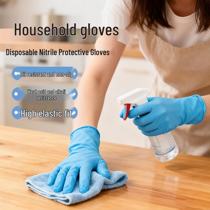 Blue Sail Medical Grade Nitrile Disposable Gloves - Surgical, Health, Home & Oil-Proof Nitrile - 100 pcs