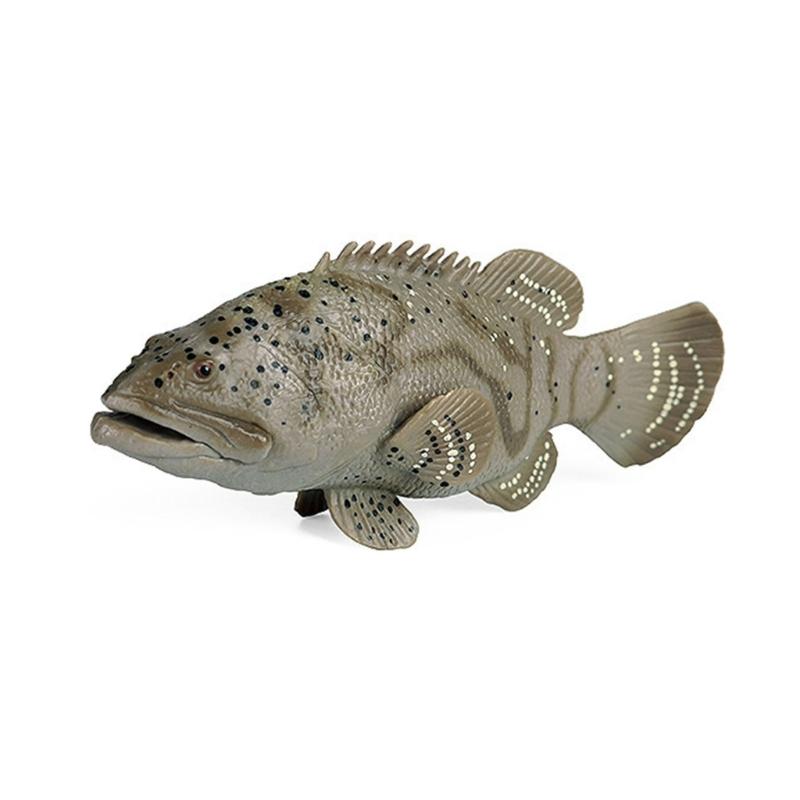 Simulated Plastic Fish Models Realistic Bass Fake Fish for Home Decoration and Science Exhibits