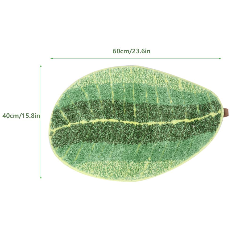 Leaf shaped Floor Mat Entrance Non slip Door Mat for Living Room Bedroom Home Supplies