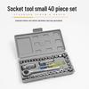 40-Piece Car & Motorcycle Repair Tool Set: Wrenches, Sockets & Ratchet for Home Mechanics