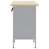 Work Cabinet Set with Drawers 5 pcs Red and Grey