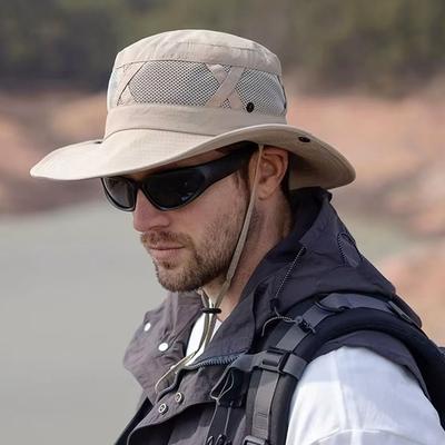 Portable Fishing Cap Sun Protection Sun Hat Fashion Summer Bucket Hat  Camping Hiking