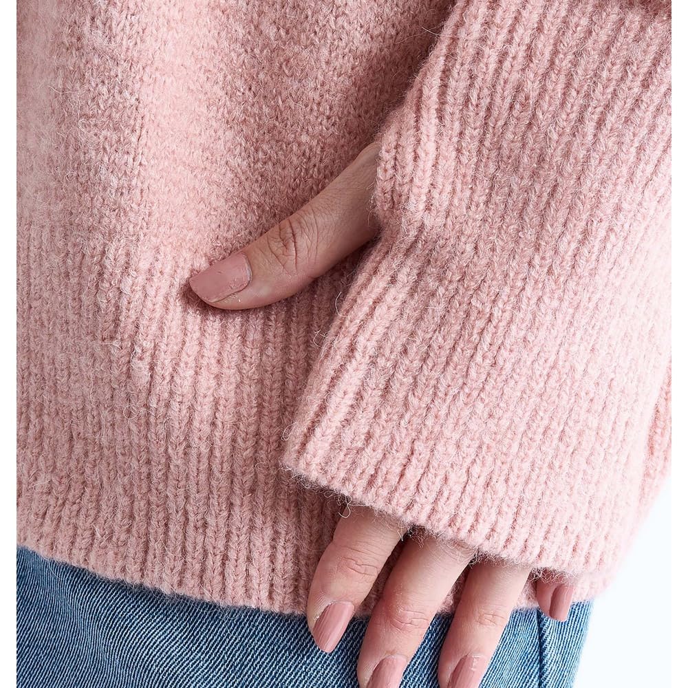Roxy Regular Fit Crew Neck Pullover Pink Women's Sweater,