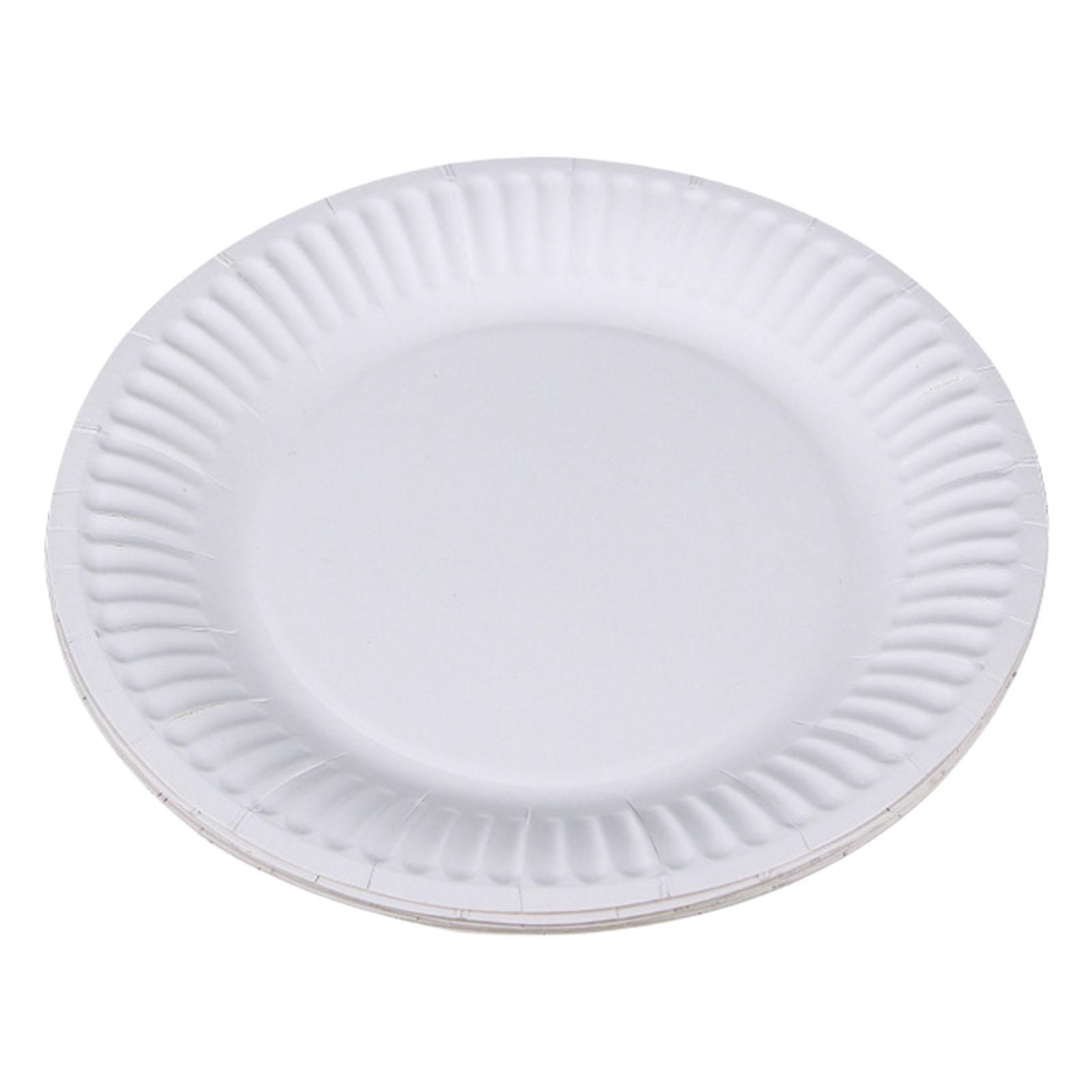 Set Of 10 Disposable Dinner Plates Biodegradable Tableware Paper Dinnerware for Outdoor Event Degradable Kitchenwares