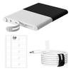 30Pcs Cable Processor Labeling Kit Waterproof Ties with Tag Stickers Lightweight Cord Organizers Travel Cable Tie Kit