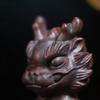 Purple Clay Tea Pet Dragon Meditation Meditation Red Blood Sand Figurine Play Toys Lucky Model Cafes Supplies Ornaments Decor