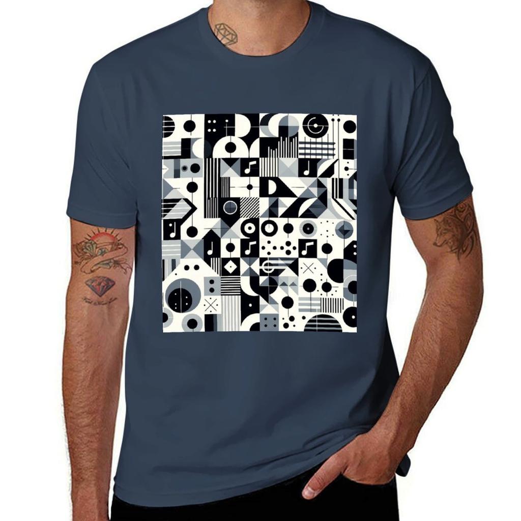 Geometric Rhythms TShirt Gym Exercise Short Sleeve TShirt