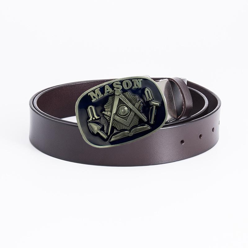 Men's Personalized Belt Fashion Trend Belt Pure Cowhide Belt