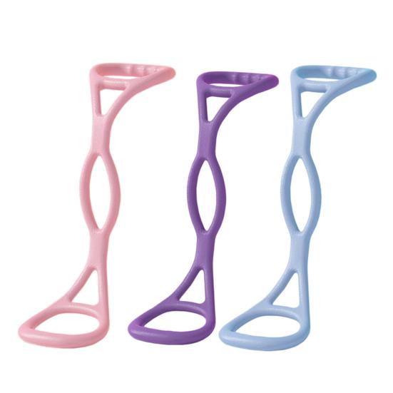 Achtform Fitness Widerstandsband mit Griff Anti-Rutsch Männer Frauen Brustexpander Elastisches Band Arm Rücken Schulter Dehnung Yoga Spannseil