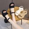 Small Height Increase Platform Sandals Women's Summer Wear 2025 New Fairy Style Casual Versatile Thick Heel Beach Shoes